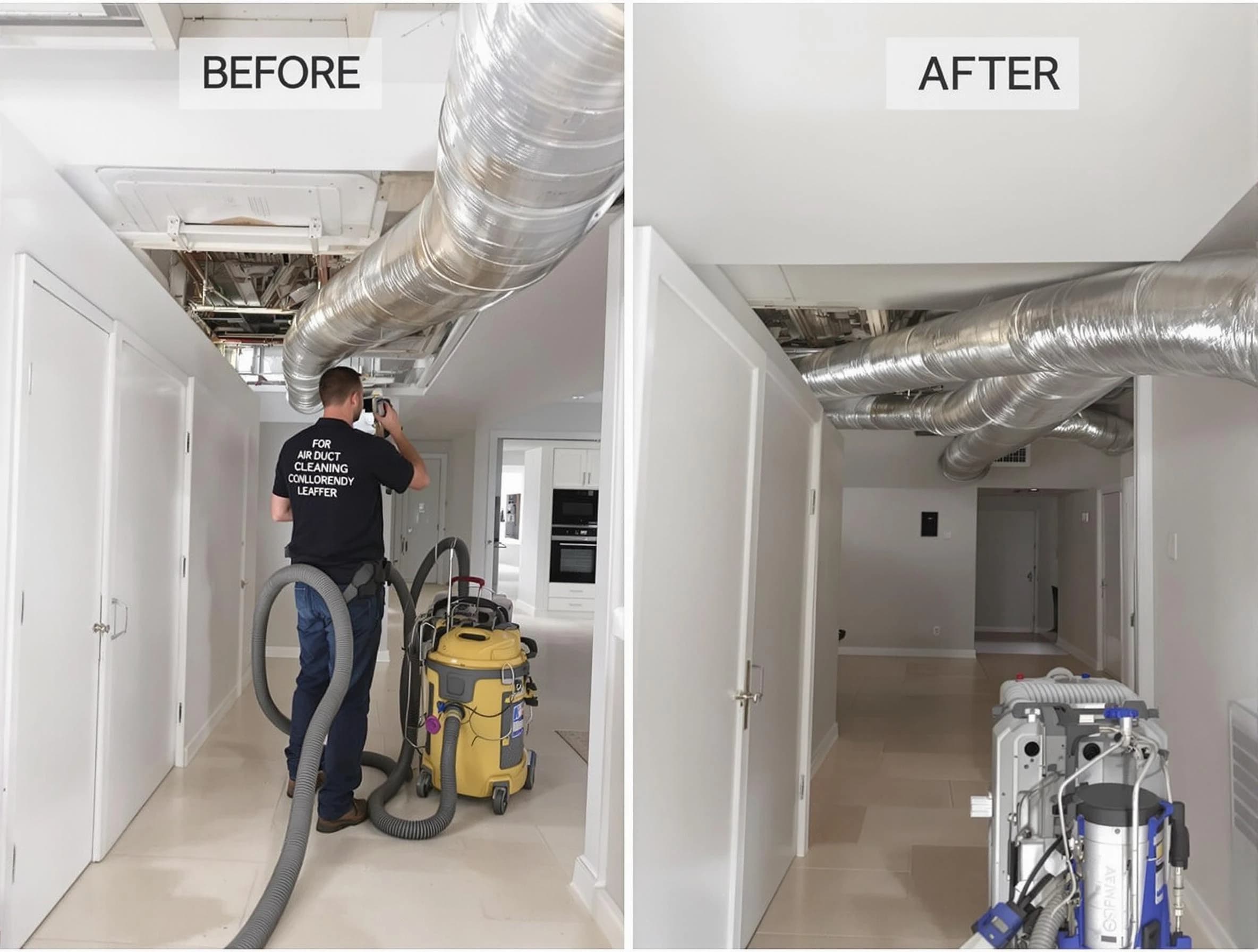 Vinings Air Duct Cleaning professional performing thorough air duct cleaning in Vinings