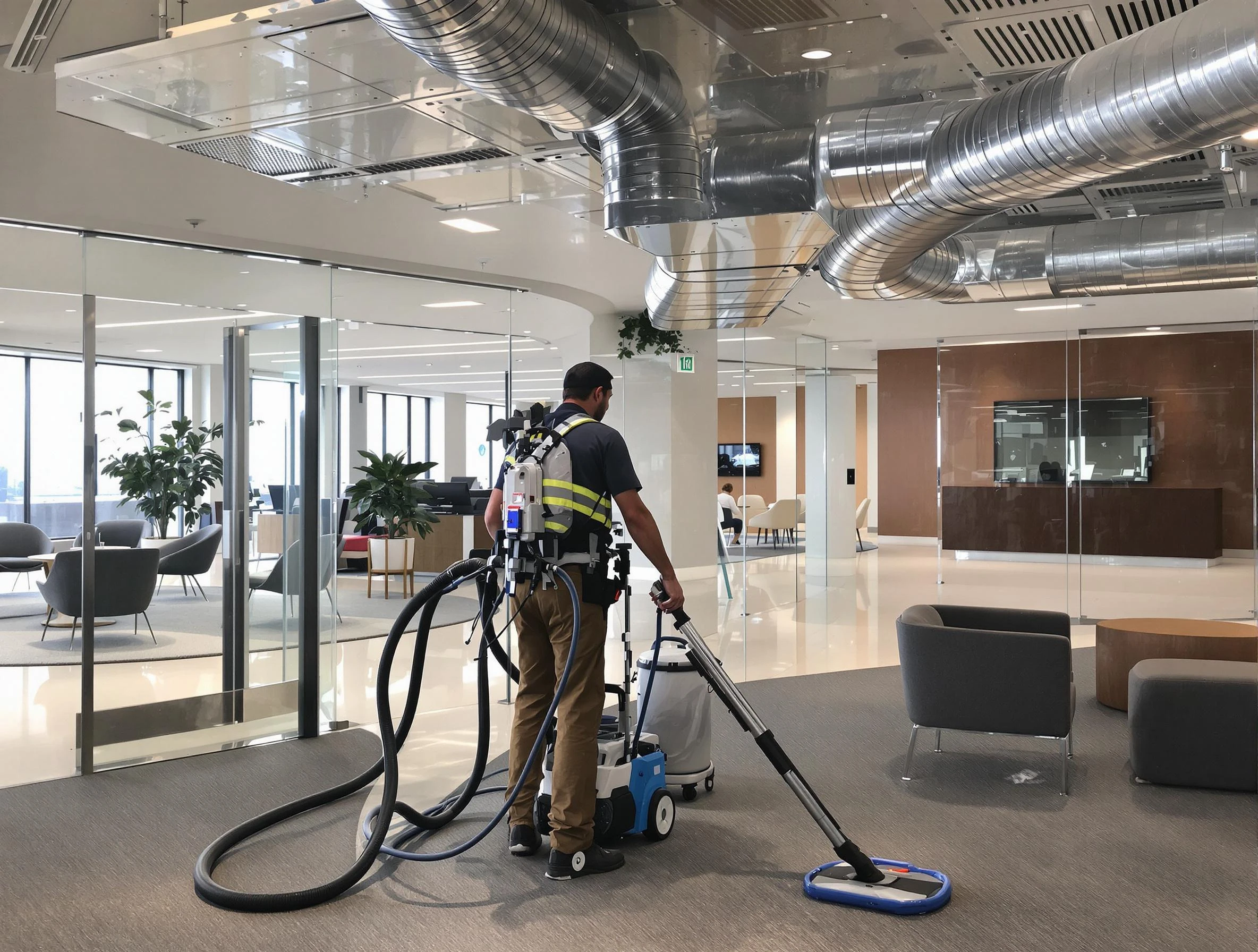 Commercial duct cleaning service by Vinings Air Duct Cleaning in Vinings