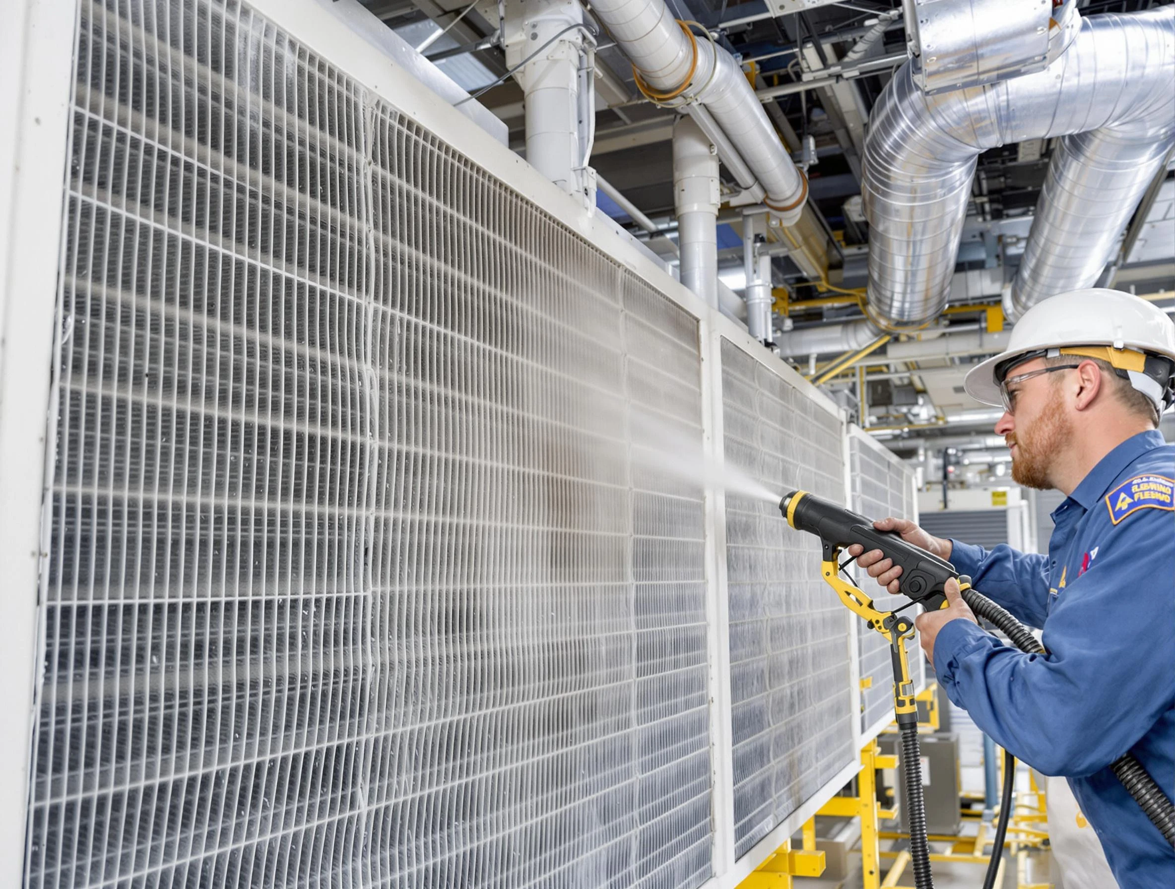 Professional commercial coil cleaning by Vinings Air Duct Cleaning in Vinings