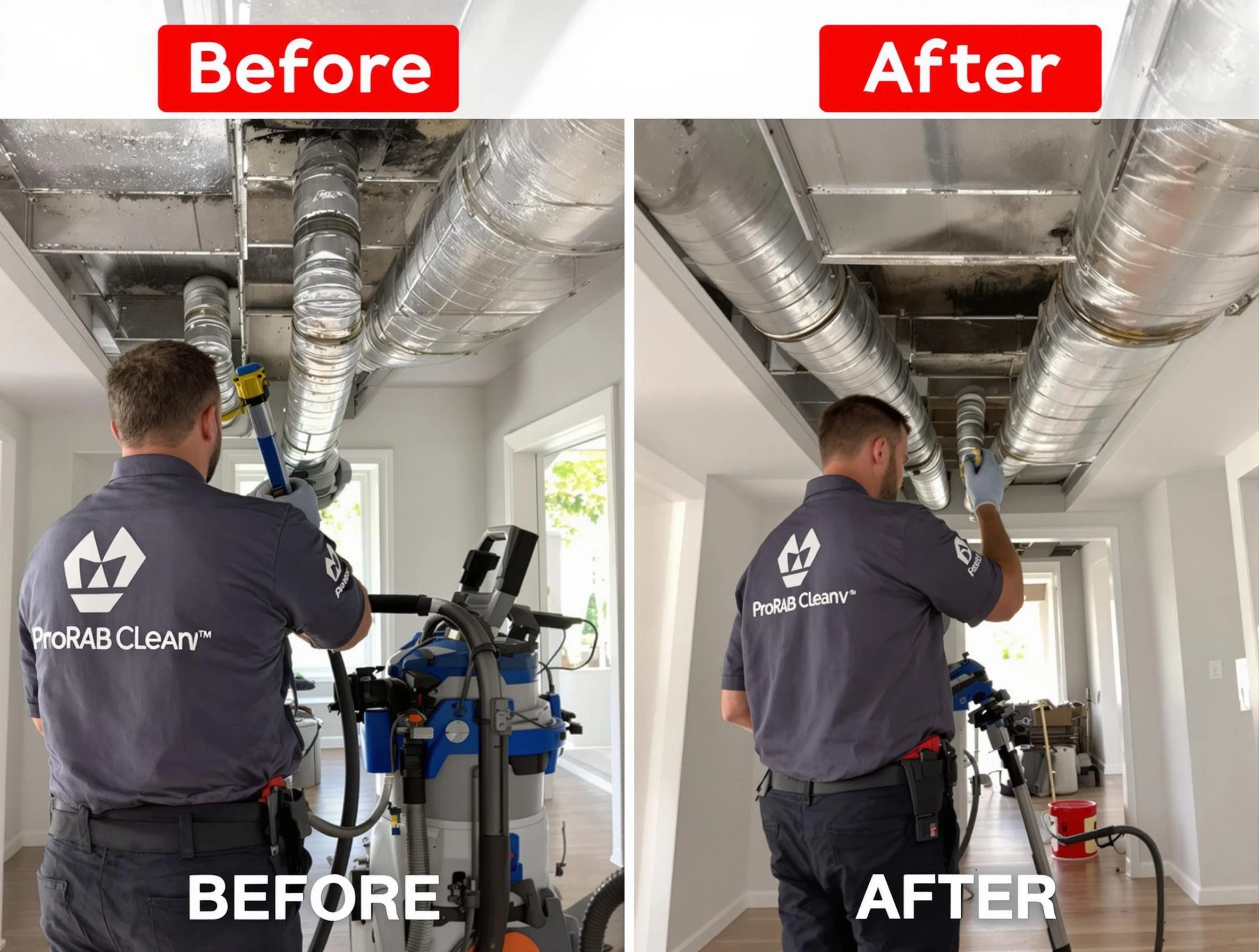 Vinings Air Duct Cleaning expert performing thorough residential duct cleaning in a Vinings home